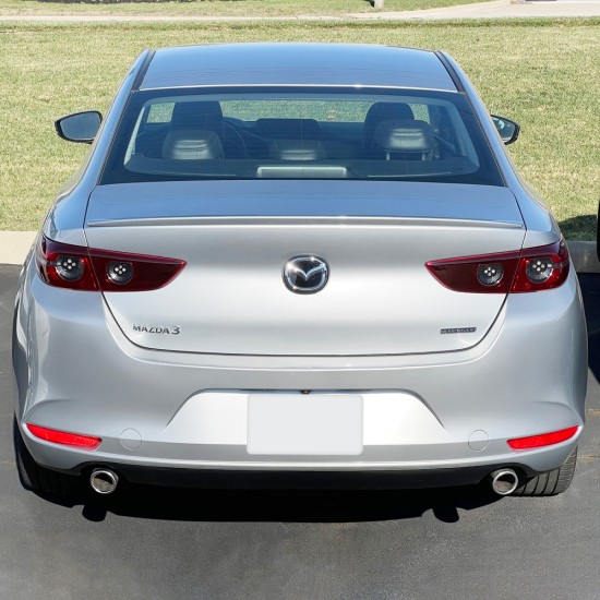 Mazda 3 Sedan Custom Style Flush Mount Rear Deck Spoiler 2019 - 2023 /  MAZDA3-19-FM